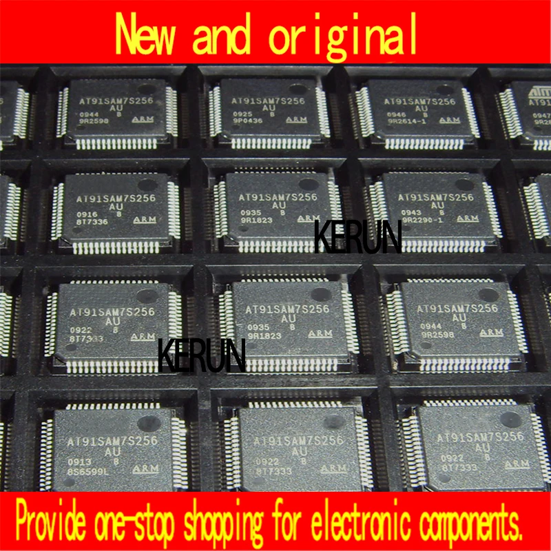 New and original AT91SAM7S256B AU AT91SAM7S256 AU AT91SAM7S256 QFP64-in