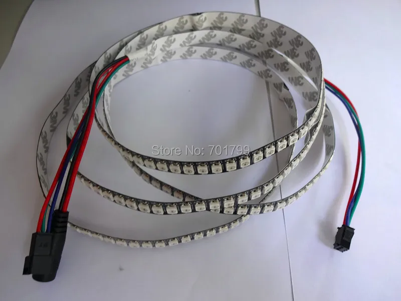 1 м длина 144 светодиодов/м WS2812B (5050 rgb led с WS2811 IC встроенный) светодиодная Пиксельная