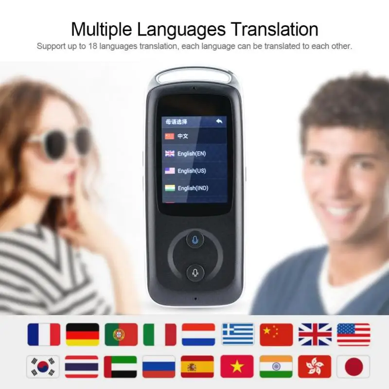 

WIFI Portable Smart Real Time WIFI Voice Translator 1200mAh Multilingual HIFI Speaker Intelligent Translator with Touch Screen