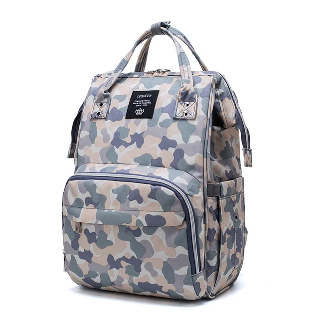 camo nappy bag