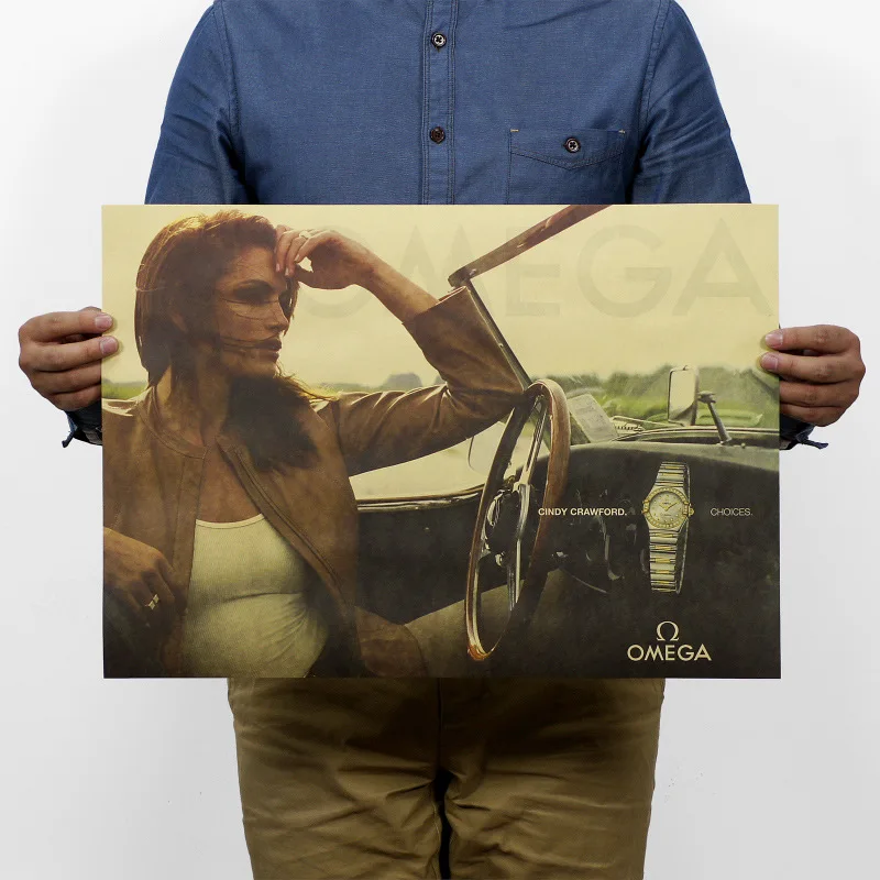 

Famous brand/Watch brand/Advertisement poster/kraft paper/bar poster/Retro Poster/decorative painting 51x35.5cm Free shipping