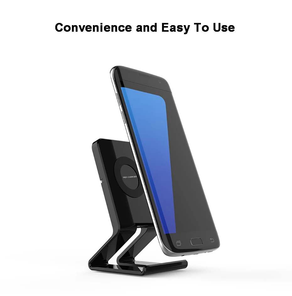 QI Fast Charge 10W Wireless Charger For Iphone Xs Iphone X Iphone 8 Charger Stand Wireless Charging Holder For Samsung S7 S8 S9
