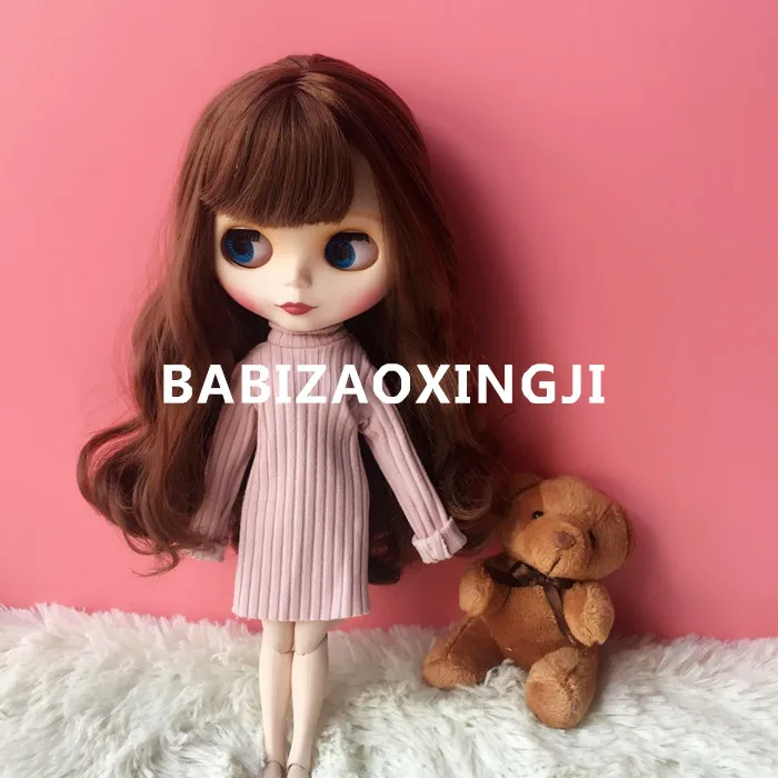 1/6 Модная Одежда для куклы BJD, 30 см, цветной длинный свитер Blyth, одежда, подходит для куклы pullip blyth azone kurhn, аксессуары для Барби