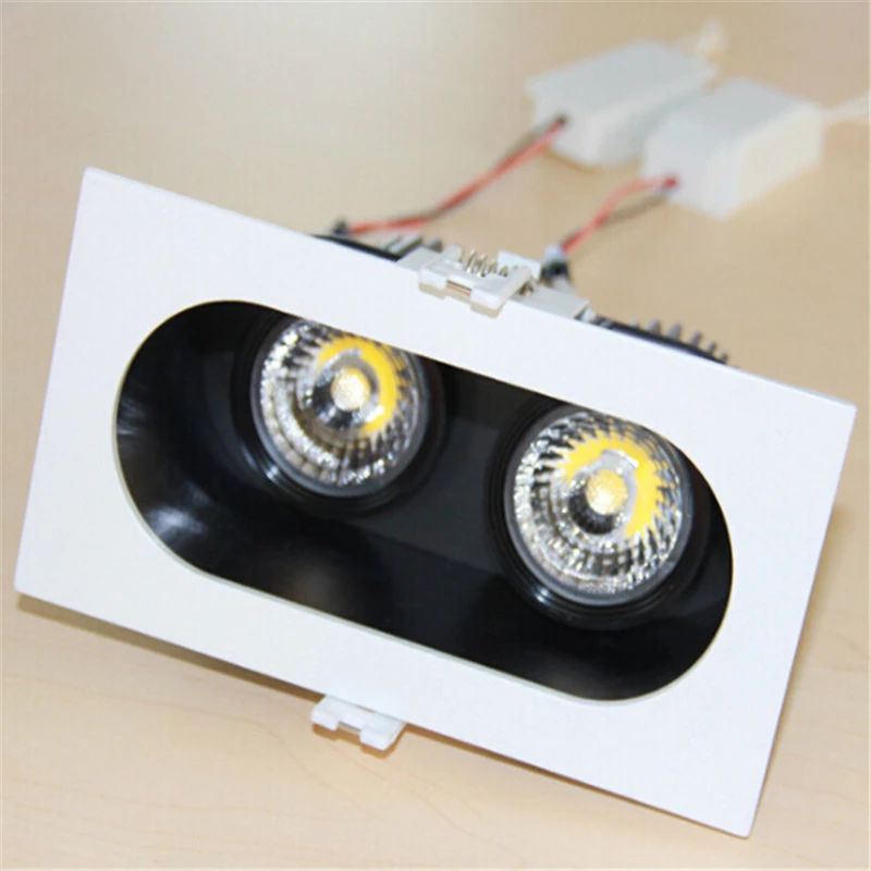 

Hot sale 20W COB LED spot light ceiling light LED light super bright LED down light double heads LED home furnishing AC85-265V