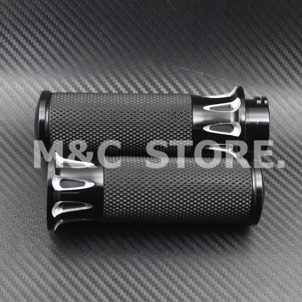Черные электронные ручки ручка CNC для Harley Softail Slim Fat Boy Touring FLHX Street Electra Glide|cnc handle bar|for