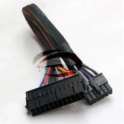 

PSU ATX 24Pin Female to 12Pin Male Power Supply Sleeved Cable CORD 18AWG Wire For Acer Q87H3-AM Q87H3 AM Q87 Motherboard