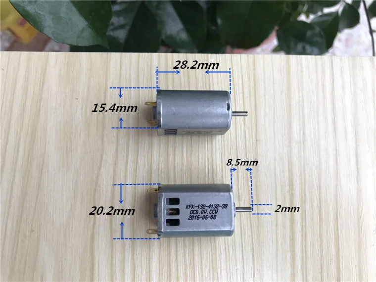FK-132 DC 3 в 3,7 в 4,2 в 5 в 6 в 36000 об/мин высокоскоростной микро 132 двигатель постоянного тока с отверстием для теплового излучения DIY Модель самолета игрушка RC Слот автомобиль