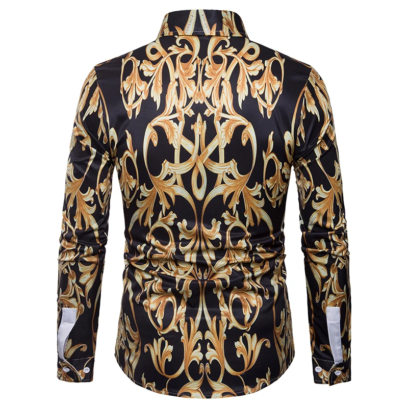 Luxury Long Sleeve Men's Dress Shirt Slim Fit Chemise Homme Fashion Brand Design Shirt Men Casual Stylish Camisa Social 3xl