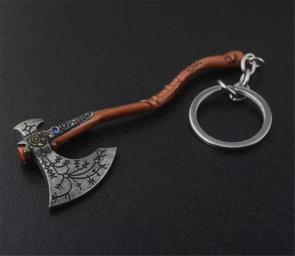 

Hardware gadget hanging buckle Hero Battle Axe Mini axe key Small axe hangs Alloy small axe Keychain accessories