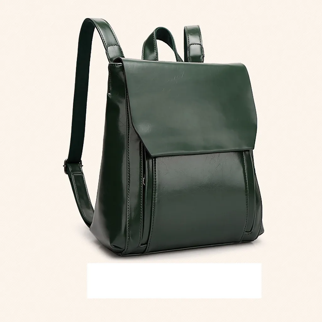 

CONEED 2019 NEW Simple Zipper Fashion New Designer Women Leather Soft Face Fashion Retro College Backpack APR26