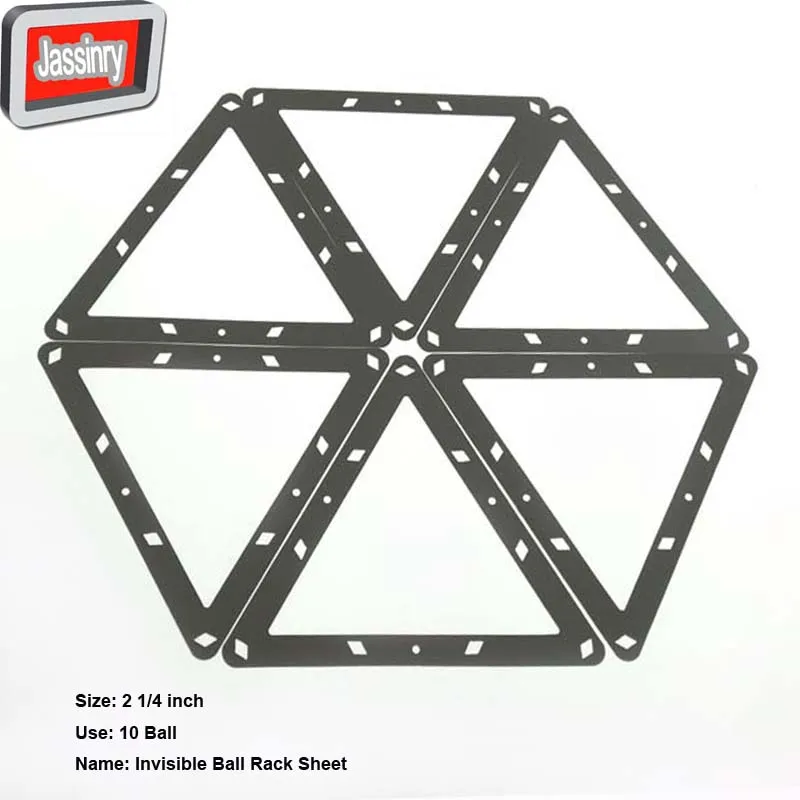 30pcs Billiard 10 ball invisible Ball Sheet Rack 2 1/4 inch Pool Magic Ball Rack Sheet Billiards