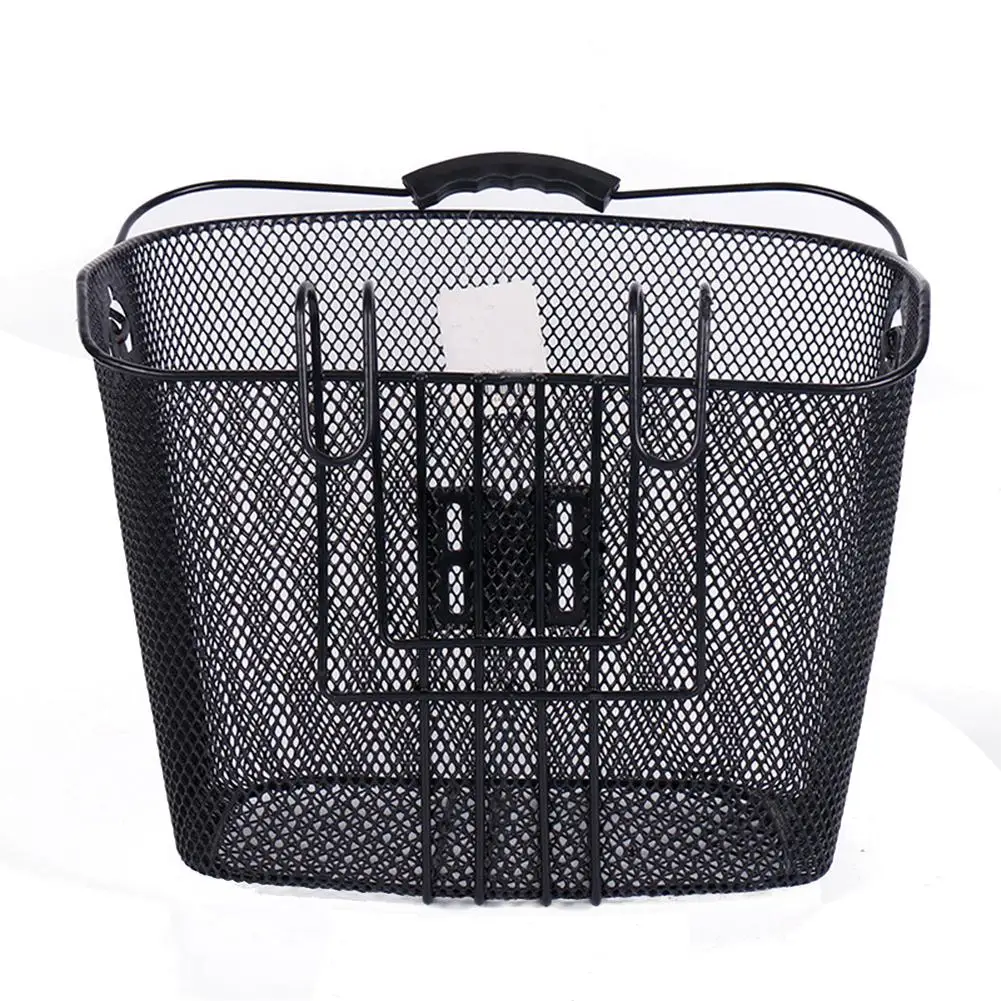 Double Hook Portable Bicycle Shopping Basket Folding Hanging Shopping