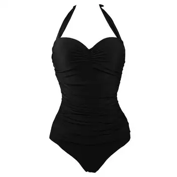 

Women Lady Swimming Swimsuit Solid Color Push Up Fashion Breathable Swimwear XRQ88