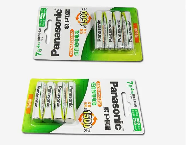 

12pcs/lot New Original Battery For Panasonic AAA 1.2V 800mAh Ni-MH Rechargeable Camera Toys Remote Control NiMH Batteries