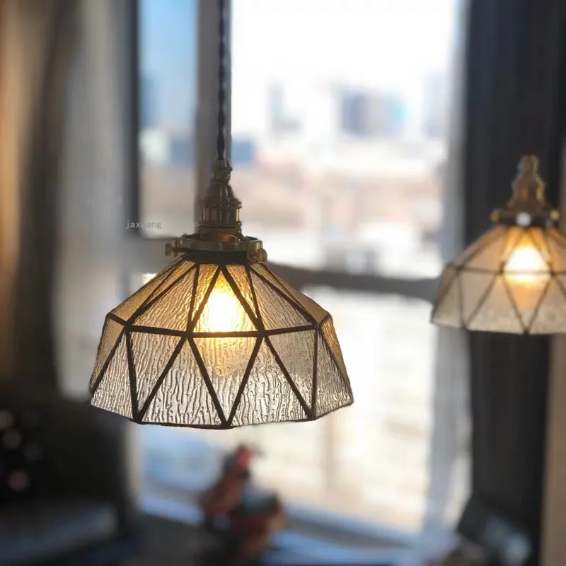 

Modern Pendant Ceiling lamps LED Copper Glass Pendant Lights Dining Room Bedroom Pending Lighting Hanging Lamp Hanging Light