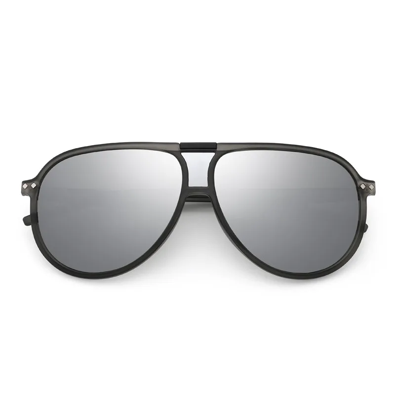 JM Поляризованные, большие солнцезащитные очки для Для мужчин Для женщин большого размера Пластик очки, подходят для вождения, солнцезащитные очки - Цвет линз: Mirror Silver