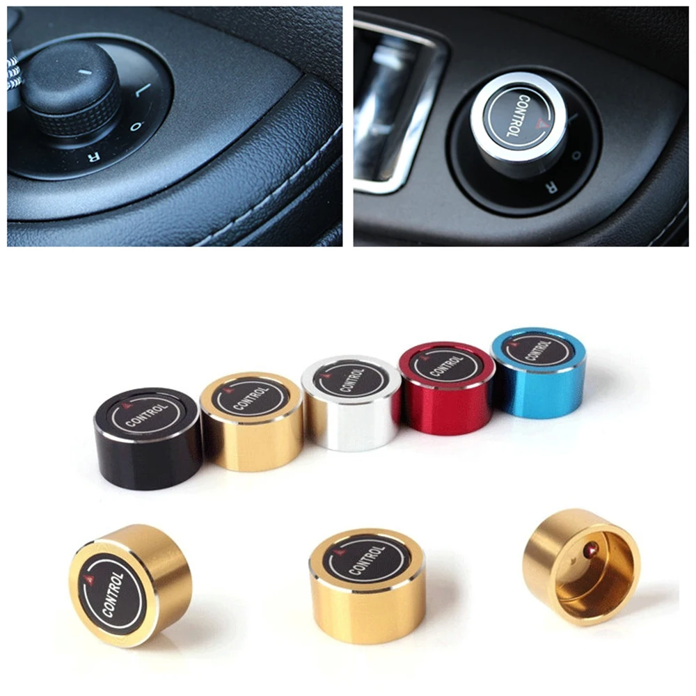 

Car rearview mirror knob rotary Control Switch decoration ring cover stickers for Chevrolet Cruze Malibu Traxes car Accessories