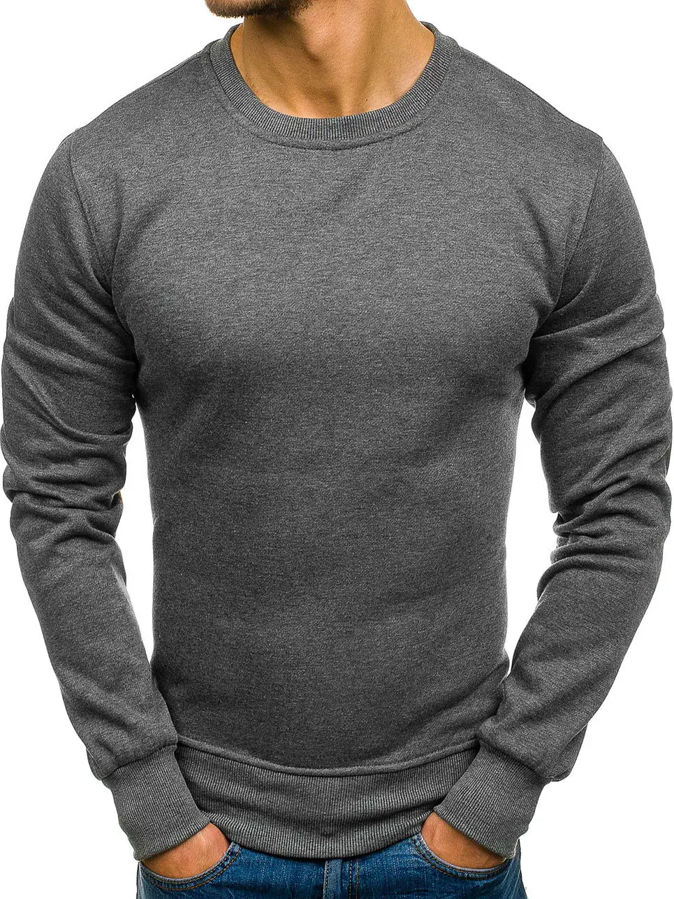 ZOGAA Men Thick T Shirts Long Sleeve T Shirt Men Solid Color Cotton ...