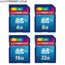 100% Real Capacity WANSENDA SD Card 32GB 64GB Memory Card 16GB 8GB 4GB SDHC SDXC Flash Memory Card H2testw Test
