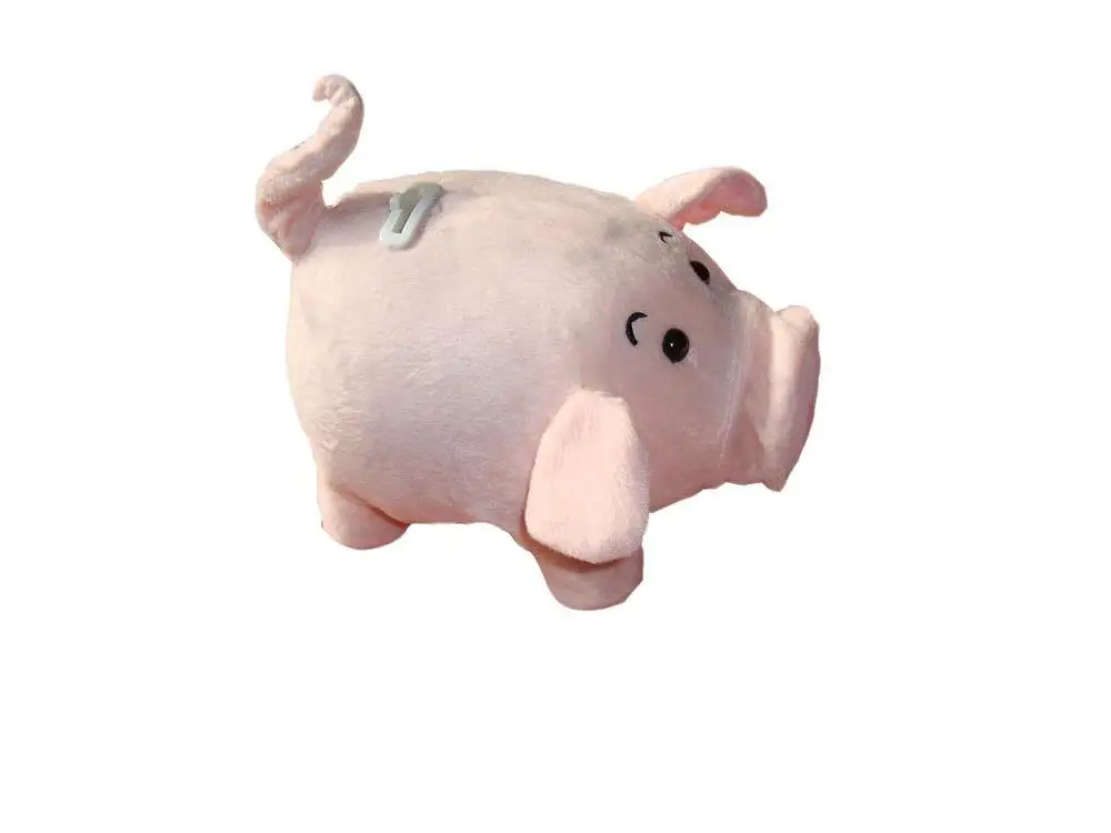 Freeshipping the pig money pot plush pig money box Walking piggy bankin Money Boxes from Home