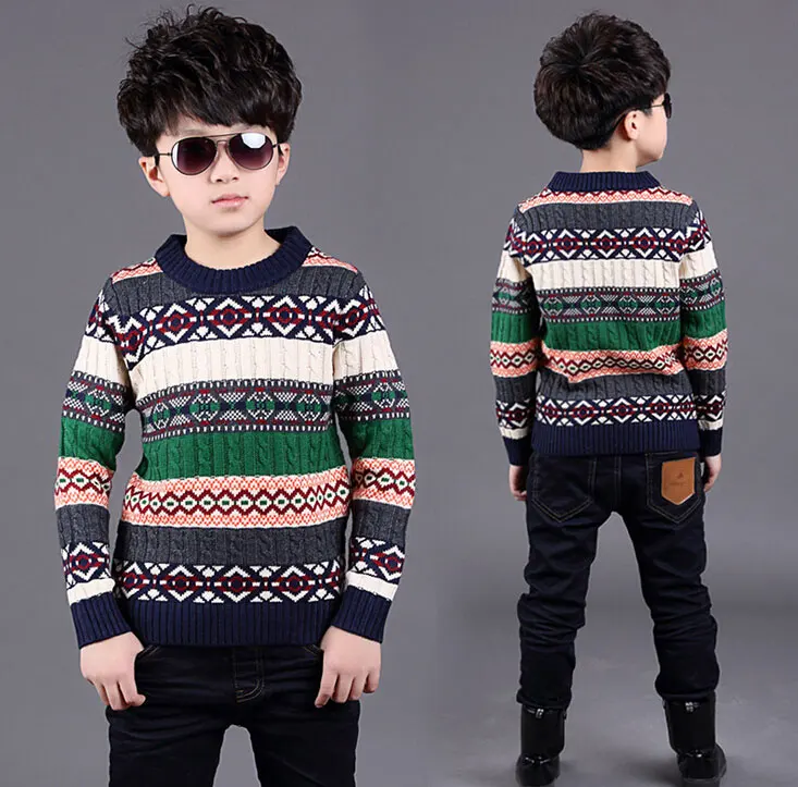 New High Quality Children's Sweaters Boy's Thickening Sweater Children