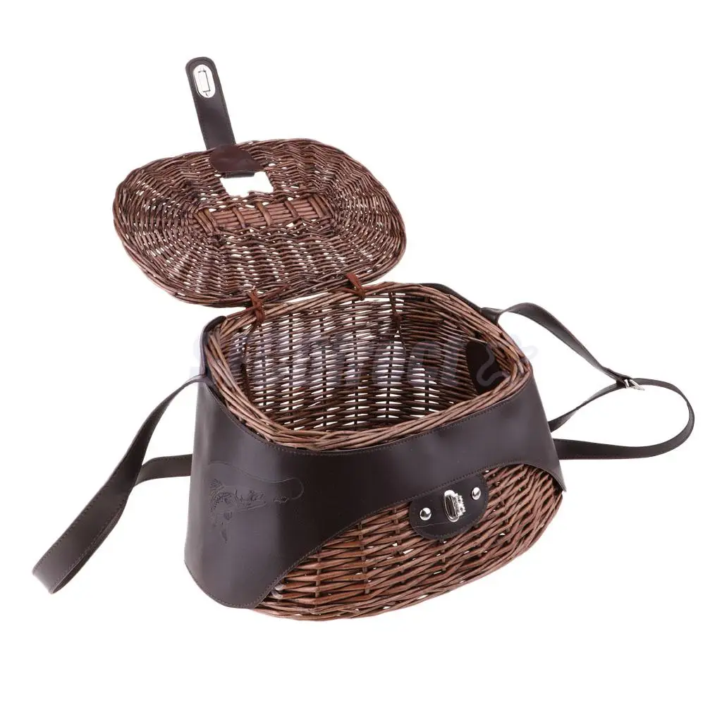 Buy Classical Wicker Trout Fishing Creel Willow