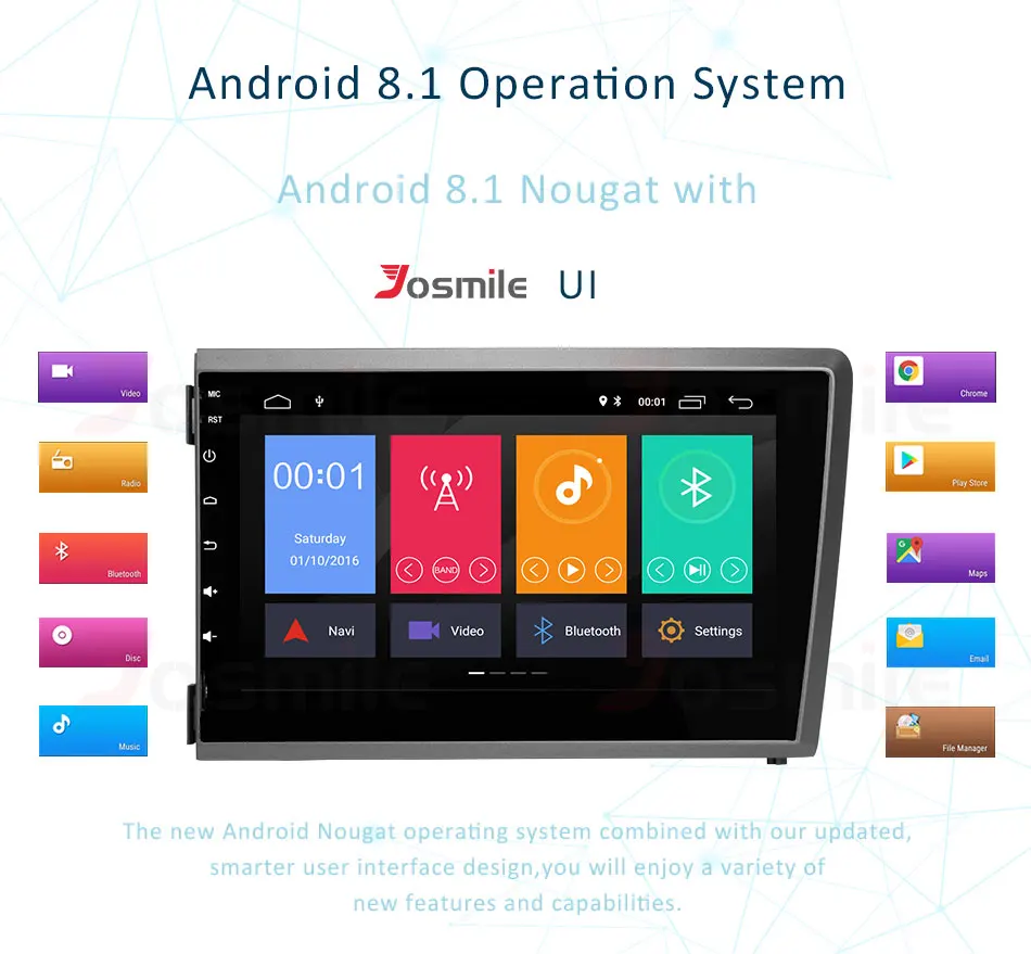 Sale Quad Core Android 8.1 Car Radio Audio video GPS Navi Player For Volvo VOLVO S60 V70 XC70 Multimedia Head Unit DVD IPS Wifi OBD 2