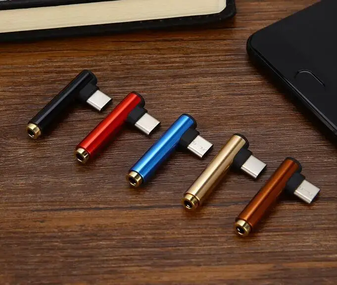 Адаптер для наушников с разъемом USB Type-C на 3 5 мм Разветвитель типа C AUX адаптер xiaomi 6