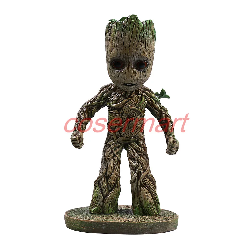 Cos Movie Guardians of the Galaxy 2 Groot Dolls Cosplay Groot Mask Resin Souvenir Accessories Halloween Party Prop (5)