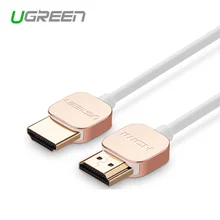 Ugreen 4K HDMI кабель Тонкий HDMI к HDMI 2,0 кабель для PS4 Apple tv Разветвитель переключатель коробка 60 Гц Аудио Видео Кабель HDMI 2,0