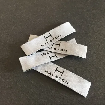 

Custom 50D High Density 1.2*5cm Soft Cloth Polyester Woven Labels for Clothing