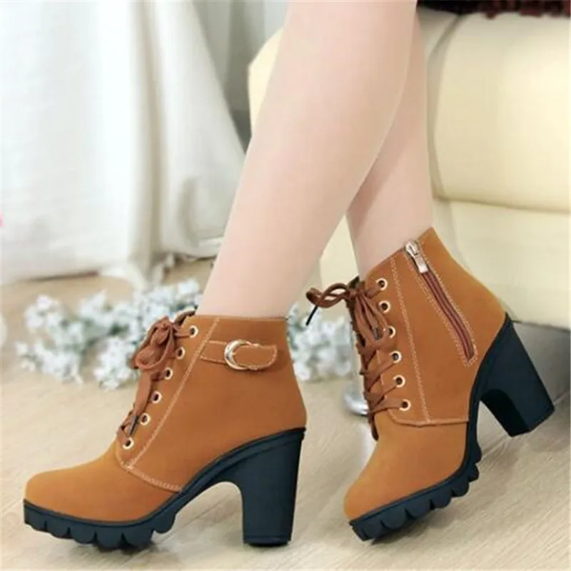 

LAIDILANGTU 2018 Europe and the United States autumn and winter high-quality snow boots warm rough with women's boots