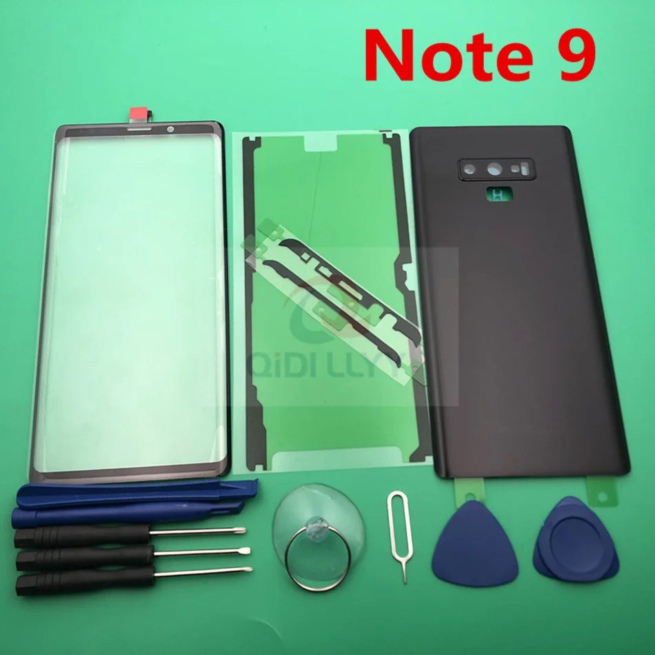 

Full Housing Cover Case Battery Cover + front glass with Top frame glue sticker For Samsung Galaxy Note 9 N960 SM-N960F