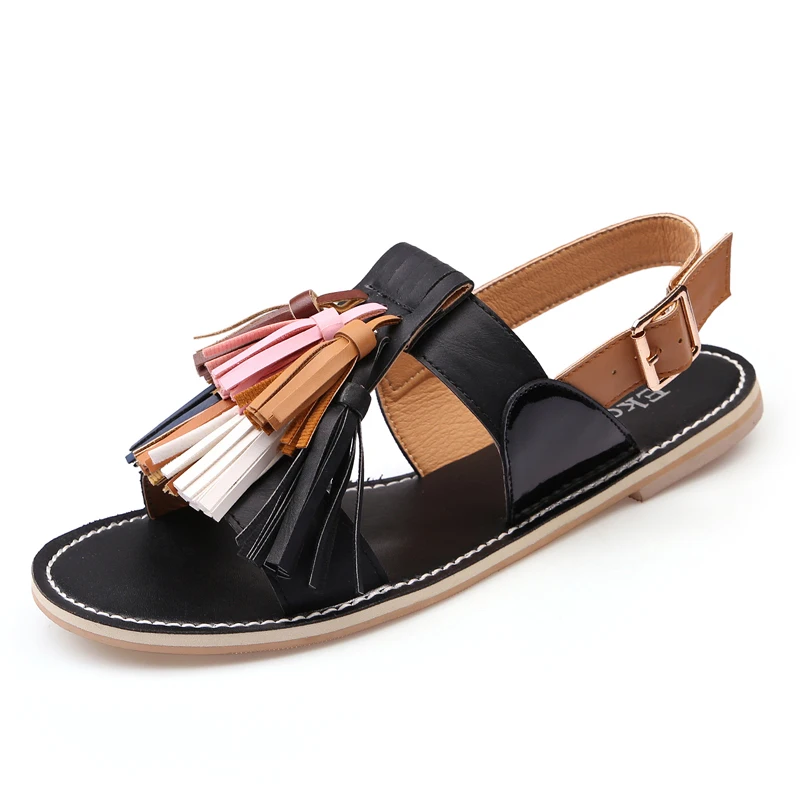Женская летняя обувь с бахромой и ремешком на щиколотке|beach shoes|summer shoes womenfashion summer |