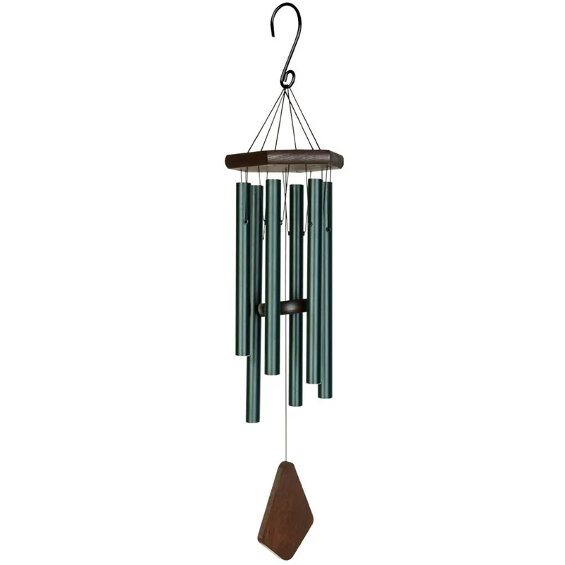 

Wind Chime Outdoor Large Deep Tone Musical 28" Memorial Wind Chimes with 6 Aluminum Tubes Tuned Bass Tone Wind Chimes Amazing