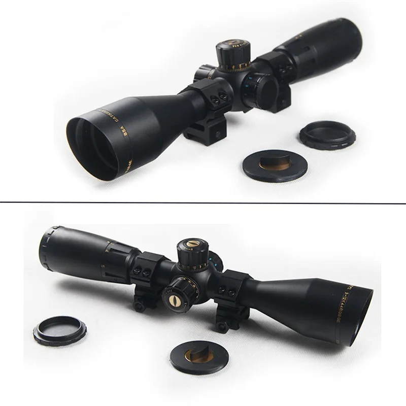 3-12X44SP Mil-dot Scope Fit 20 мм Rail с подсветкой прицел для охоты Airsoft Пейнтбольная 6-0043