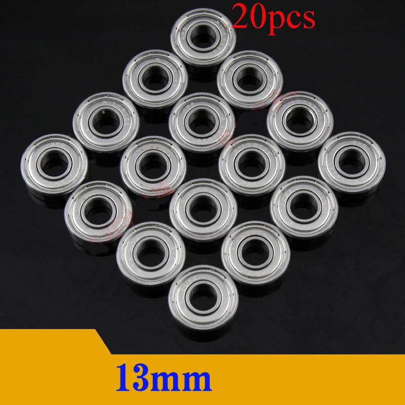

20PCS NMB Ball Bearing 13mm Bearing Guide Wheel 5*13*4mm Sealed Dustproof Roller Pulley for RC Tamiya Mini 4WD Racing Car Model