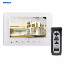 DIYSECUR 7inch Video Intercom Video Door Phone 600TV Line IR Night Vision Outdoor Camera for Home / Office Security System