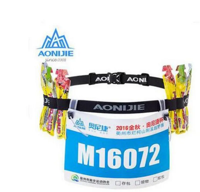AONIJIE Marathon Triathlon Marathon Race Number Belt With Gel Holder Running Belt Cloth Belt Running Outdoor AONIJIE Marathon Triathlon Marathon Race Number Belt With Gel Holder Running Belt Cloth Belt Running Outdoor