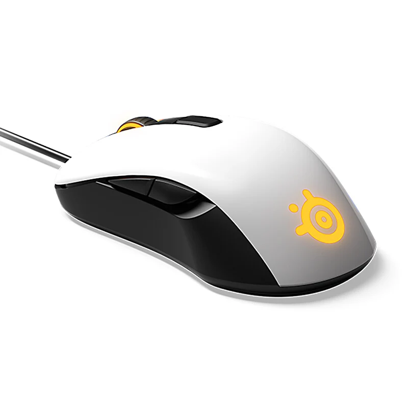 Продажа Абсолютно новая игровая мышь Steelseries Rival 100, font b USB b font Проводная оптическая мышь 4000 dpi с призмой RGB подсветкой для LOL CS