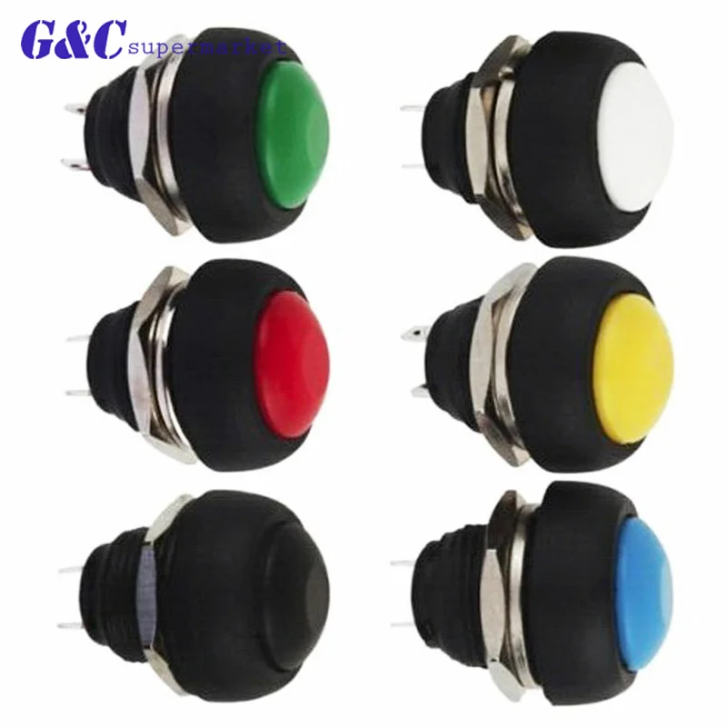 

Hot Selling Mini New Switch 12mm Waterproof Push button Switch PBS-33B