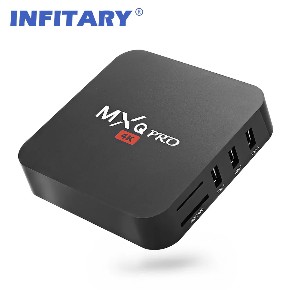 MXQ Pro Android 5.1 TV Box Smart Amlogic S905 Quad core 1G/8G Super-Mini 4K HD Mini PC TVMC Support 2.4G Wifi Set Top | Электроника