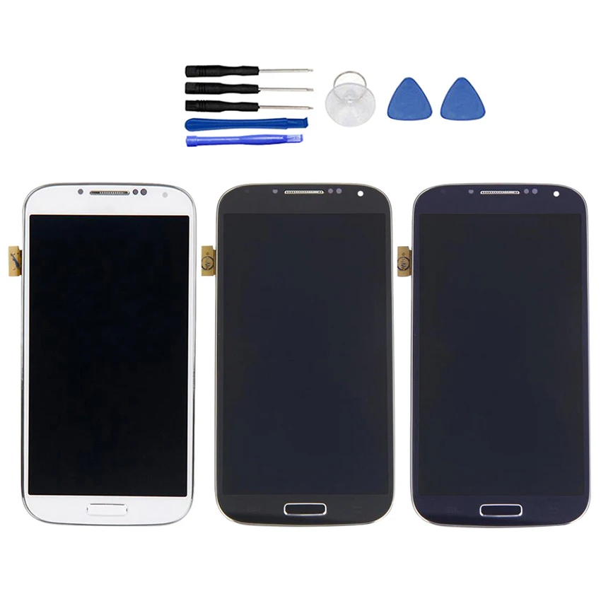 ЖК дисплей для Samsung Galaxy S4 i9505 сенсорный экран дигитайзер с рамкой стекло полная