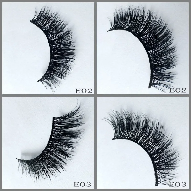 Pares de Produtos Frete Grátis Mais Vendidos 2020 Eua Falso Eye Lashes Handmade Natural Maquiagem Cílios Postiços Ups 200