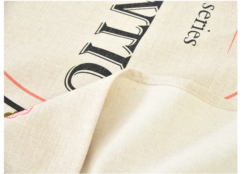 Lanweini Pastoral Cotton Linen Fabric Tableclothes For Rectangular Tables Digital Printing Floral Table Cloth For Table Cover