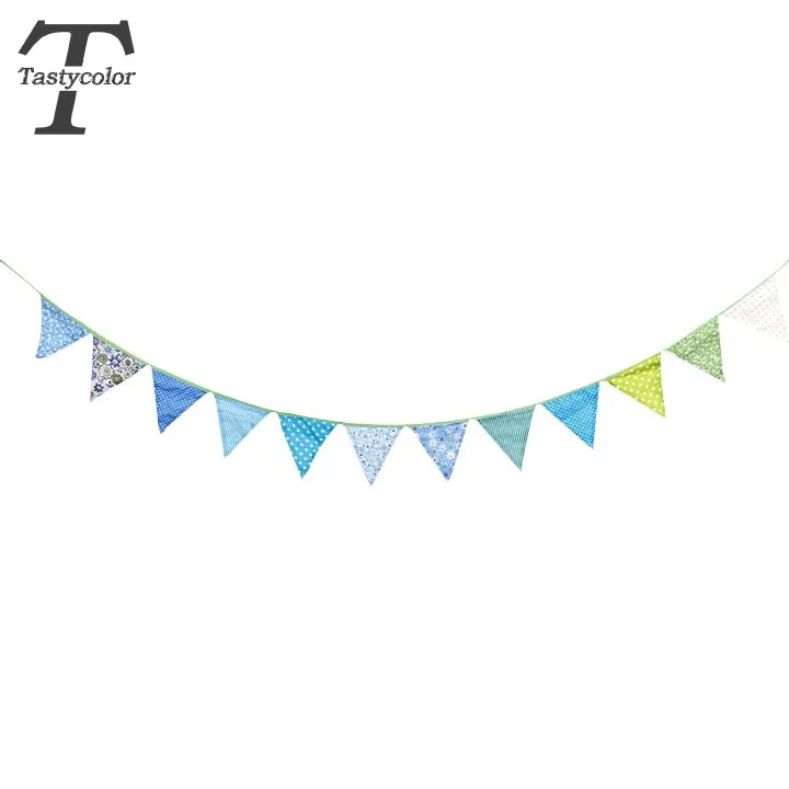 Fashion String Flags Fabric Bunting Pennant Flags Party Room Decoration