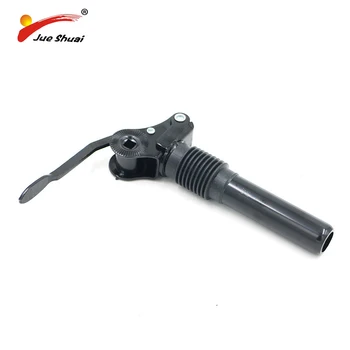 

Ultrashort 150mm aluminum alloy bicycle saddle Seat Post Pipe Black color Shock suspension adjustable Saddle Tube for MTB bike