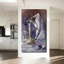 Pablo Picasso Woman Ironing Wall Art Canvas Poster And Print Canvas Oil Painting Decorative Picture For Living Room Home Decor