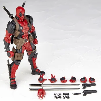 

ALEN 16cm Red Deadpool Action Figures Model Justice League X-MAN Action Figure Dolls Toys Collections