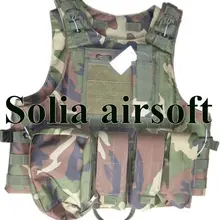 Тактическая проволочная сталь Молл пластина Перевозчик охотничья жилетка проволока-стальная в лесной камуфляж